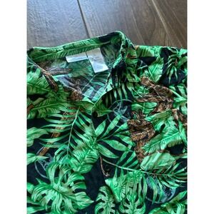 Jurassic World Dinosaur Tropical Aloha Hawaiian Shirt Men's Large